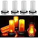 Mason Jar Lights, LED Solar Mason Jar Lids Lights for Jars, Simulation Flame Flickering Garden Wedding Patio Home Decoration for Regular Mouth Lantern 4PCS