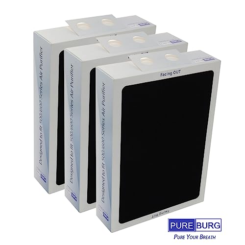 PUREBURG Replacement Smokestop Filter Compatible with Blueair 500/600 Classic...