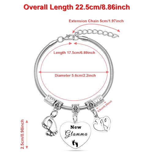 Image of New Grandma Gifts New Grandma Bracelet Grandma to Be Gifts First Time Grandma Gifts Pregnancy Announcement Gifts Promoted to Grandma Gifts New Nana Gifts Birthday Gifts for Grandma Retirement Gifts