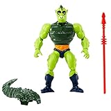 Masters of the Universe Origins Toy, Whiplash Action Figure, Posable with Battle Accessory and Mini Comic Book, MOTU Collectible​​​​