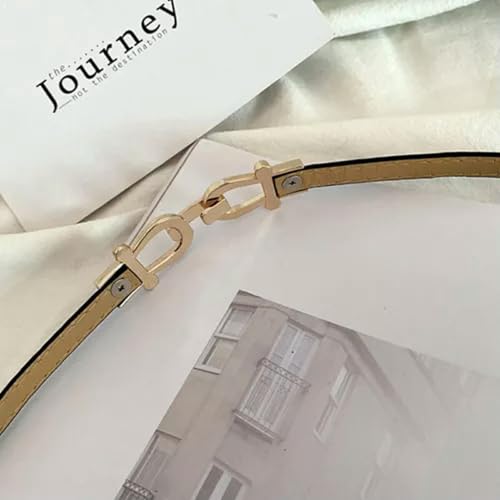 Ladies Adjustable Thin Belts for Women Fashion Skinny Coat Dress Waist Belt#-Black3