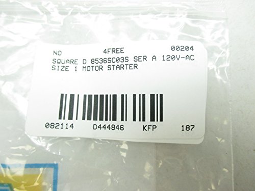 New SQUARE D 8536SCO3S SER A 120V-AC 10HP Size 1 Motor Starter D444846 miniatura 7