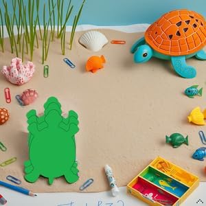 Miniatura 3 de Recortes grandes de espuma creativa de un solo color Turtle