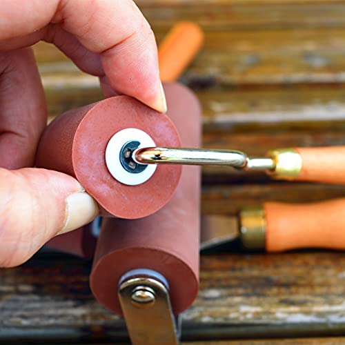 BANLTRE Rubber Brayer Roller for Printmaking, Ideal for Anti Skid Tape Construction Tools, Print,Craft Stamping Brayers for Wallpapers and Scrapbooks (0.4"+0.8"+1.18") by BANLTRE - Image 4