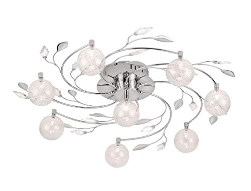 Leuchten Direkt 11759-17 - Lámpara de techo (8 x G4, 20 W), color cromo