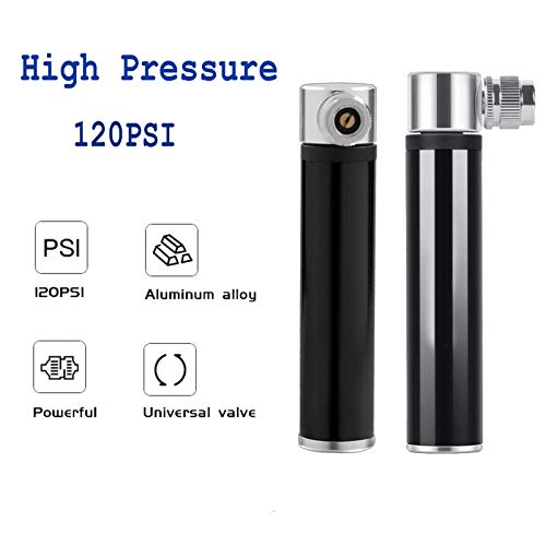 Leeofty Mini bomba de bicicleta Inflação de pneus super rápida Bomba de bicicleta portátil de liga d