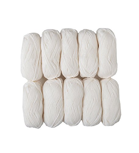 Image of Knit Picks Wool of The Andes Worsted Weight 100% Wool Yarn Multi Pack (10 Balls - White)