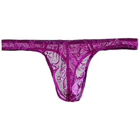 Generic Herren Sexy Briefs Tanga Sexy Slip String Thong Spitze Atmungsakti Unterwäsche Cover