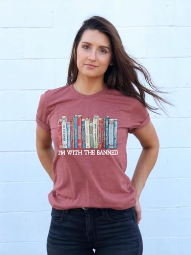 Image of Books Shirts for Women Reading T-Shirt Book Lover Tops Funny Readers Gifts Clothes Casual Librarian Tees