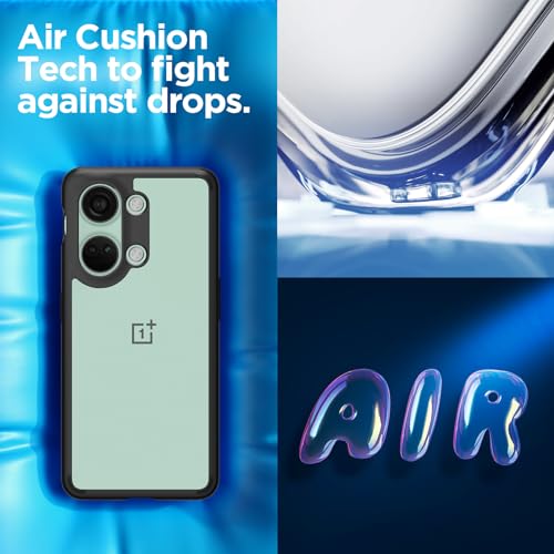 Image of Spigen Ultra Hybrid | OnePlus Nord 3 5G Case [Transparent] [Black Bumper] OnePlus Nord 3 5G Back Cover | TPU+PC - Matte Black