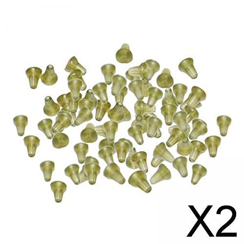 70pcs Accessori per la pesca alla carpa Gancio da pesca Perline di arresto Esca Boilie Anello Tappo girevole per Ronnie Hair Rig Attrezzatura da pesca in gomma  18