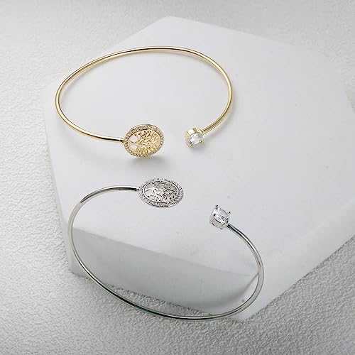 Bague arbre de vie en cristal de zircon, le cadeau de luxe idéal
