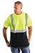 Classic Black Bottom T-Shirt Wicking Birdseye Hi-Viz Safety Shirt - 2X-YELLOW-