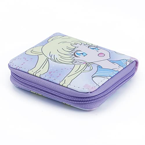 G-Ahora Moon Girl Anime Wallets With Keychain Faux Leather Coin Pocket Gift For Girls Women Moon Girl Fans (Kwc-Sailor C) #TOP2