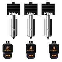 3-Pack 0.2MM+0.4MM+0.6MM P2S Hotend kit for Bambu lab P2S/X2D/H2D/H2S/H2C, Extruder Include Hardened Steel Nozzle and electroplated Heating Block for bambus 3D Printer Accessories