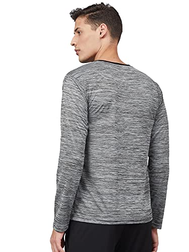 Image of CHKOKKO Men's Round Neck Full Sleeve Regular Fit Lightweight Quick Dry Activewear Gym T Shirt for Workout Training Running and Activities