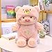 MIAOOWA Official Store 30cm / 40cm / 50 Cm Kawaii Cross-Dressing Piggy Felpa Juguete Suave Dibujos Animados Animal Relleno Muñeca Siniestra Regalos De San Valentía 30 cm Oso Rosa