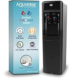 Aquverse A6500-K Hot/Cold Bottleless Water Cooler with Filter and Install Kit, Stainless Black