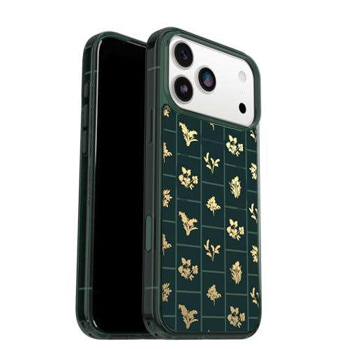 Image of OtterBox iPhone 17 Pro Max Symmetry Series Clear Case - Golden Bloom - Green