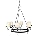 Wrought Iron Hanging Gazebo Candelabra Outdoor Patio Lighting