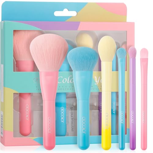 docolor 6 Piece Makeup Brush Set for for full face and eye makeup application, for Foundation...