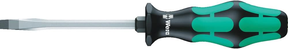 Wera 05007674001 Kraftform Plus 334 SK Slotted Screwdriver, Lasertip, 6.5mm Head, 5" Blade Length