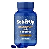 SoberUp Recovery Boost – Hydration, Electrolytes, Antioxidants, Herbal Wellness Blend – DHM, Milk Thistle, Vitamin B Complex - Supports Morning After Clarity, Energy, Rejuvenation – Vegan – 60 Count