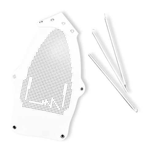 Image of ZENITH Teflon Iron Shoe Cover ES300 flex| Iron Plate Protector for Steam Iron | Heat-Safe Teflon Ironing Shoe, Iron Protection Sheet for Clothes & Laundry Board | White 300 flex