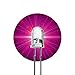 Lumetheus LED 5mm Farbe pink 15000 mcd 25 Stück Leuchtdiode extra hell 3V pinke lila violet Diode 2 Pin LEDs