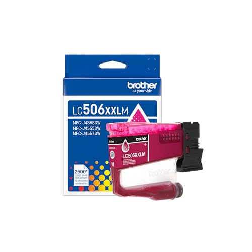 Image of Brother Genuine LC506XXLM Super High Yield Magenta Ink Cartridge (for use INKvestment 4355, 4555, and 4557 Printers)