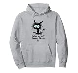 Guten Morgen Ganz Dünnes Eis Lustiger Spruch Job Beruf Katze Pullover Hoodie
