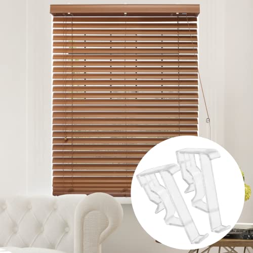 Waziaqoc 2 Inch Valance Clips For Window Blinds, 5Pcs Plastic Blind Clips Clear Color Valance Retainer Clips For Horizontal Blind Wood Blind Valance #TOP5