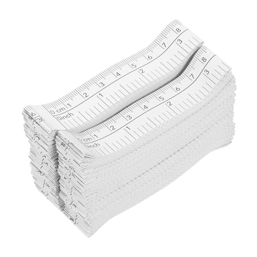 NUOBESTY 50 Pièces Ruban à Mesurer Papier Flexible et Jetable Règle de Mesure pour Couture et Tailleur