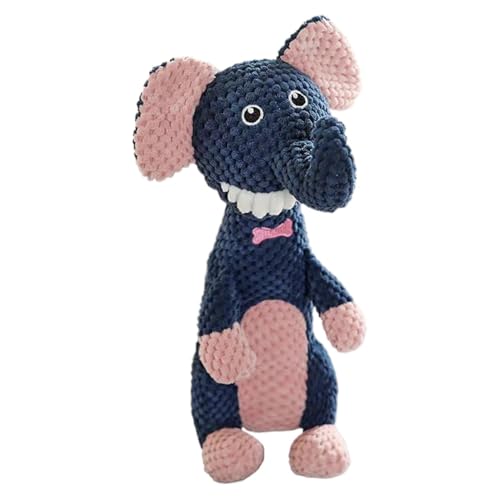 ソフトチェアトイ 犬用おもちゃ プラッシュ&PP綿素材 10x8x32cm スクイーキー機能付き カートゥーンアニマル形状 小型犬から大型犬まで対応 安全で洗える (A)