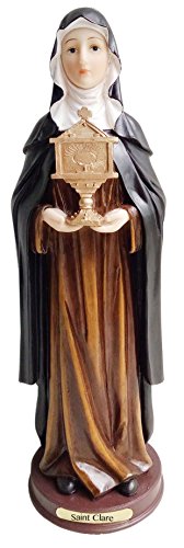 Estatua de Santa Clara de 12 pulgadas miniatura 1