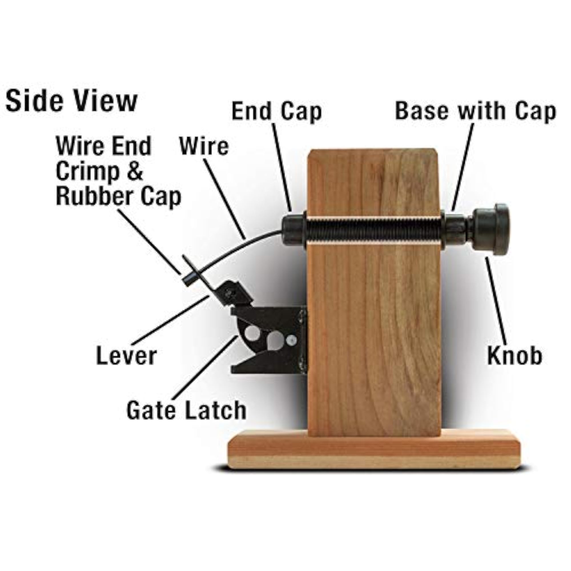 Complete Outdoor Latch for Wooden Gates
