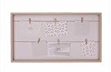HANTAJANSS Picture Board Display Unique Wall Mount Hanging Picture Frame Clothespin Frame 24