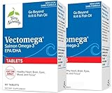 Terry Naturally Vectomega - Supplement with EPA & DHA - Omega-3 Tablets for Brain & Heart Health Support - Nutritional Supplement with Essential Fatty Acids & Peptides - 60 Tablets (Pack of 2)