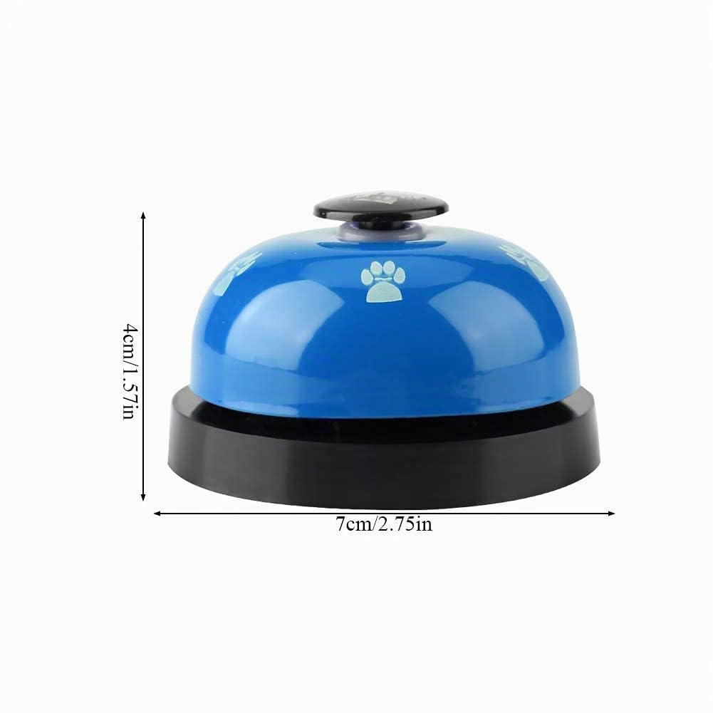 Campane di addestramento dell'animale Domestico, Ferro Robusto Resistente Durevole Simpatico Cartone Animato Campana del Cane Cucciolo di Cane Campane di addestramento vasino Doggy(Blu)