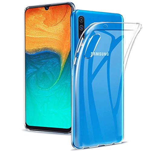 CRXOOX Funda para Samsung Galaxy A50, Silicona Protector TPU [Anti-Choque] [Ultra-Delgado] [Anti-arañazos] Case Caso para Samsung A50 Funda Protectora Flexible -Transparente u0085