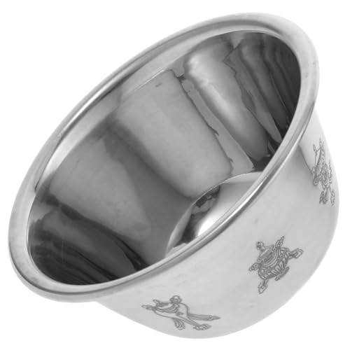 Alipis Ciotola Per Offerte D'acqua Acqua Santa Ciotola Rituale Per Yoga Meditazione Realizzata in Acciaio Inossidabile Design Simbolico Finitura Decorativa Multifunzionale