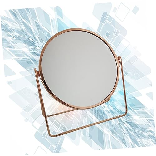 Espejo de maquillaje doble cara con rotación elegante miniatura 3