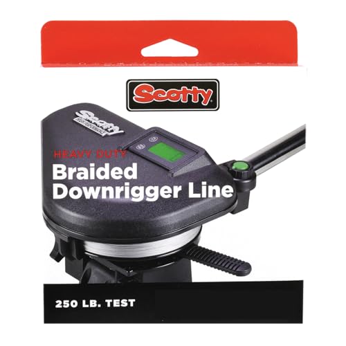 Ligne downrigger braided fiber Scotty 400FT tresse premium pour pêche