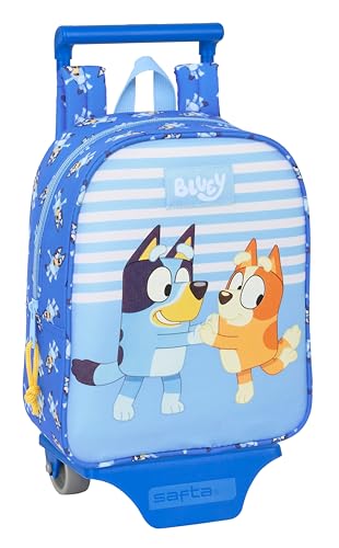 Sac à dos crèche Bluey avec chariot pour les sorties au parc et trajets d'école