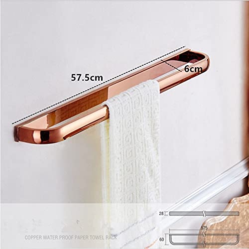 Set 4 Pezzi Porta Asciugamani Da Bagno In Ottone Rosa - Gancio Per Accappatoi E Accessori Bagno Di Lusso - Foto 10