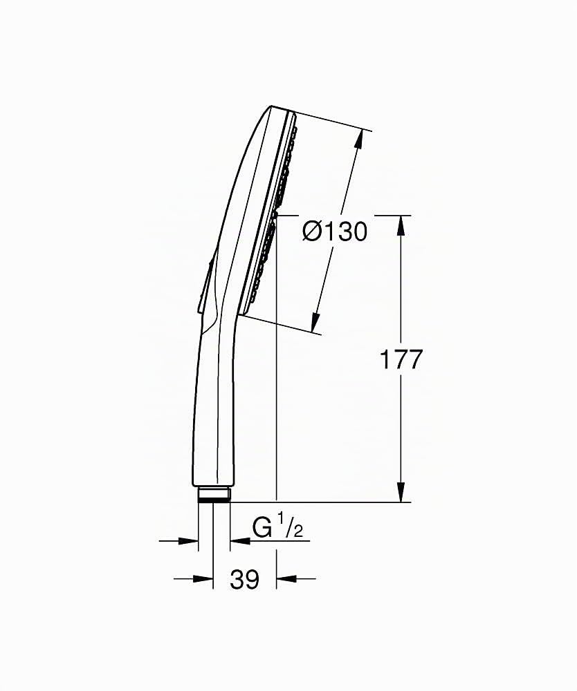 GROHE Rainshower SmartActive Alcachofa de ducha 150 mm (3 chorros) Cromo 26544000