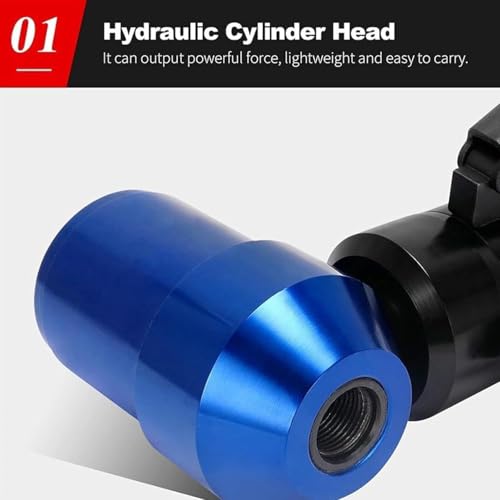Portable Hydraulic Knockout Punch Kit - Manual Hole Puncher Set for Electrical Conduit & Metal Sheet, Includes 6 Dies for Effortless Drilling of Distribution Box Holes