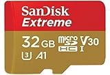  MicroSDHC Extreme 32GB SanDisk, MicroSDHC Speicherkarte, 32GB, V30 Class, 100MB/s, UHS-I