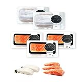 Fresh Gourmet Chilean Sea-Bass and Salmon Gift Combo. The perfect natural gift includes the finest wild caught Chilean Sea Bass (2 x 8 Oz.) and premium Salmon fillets (3 x 6 Oz.), ready to cook.