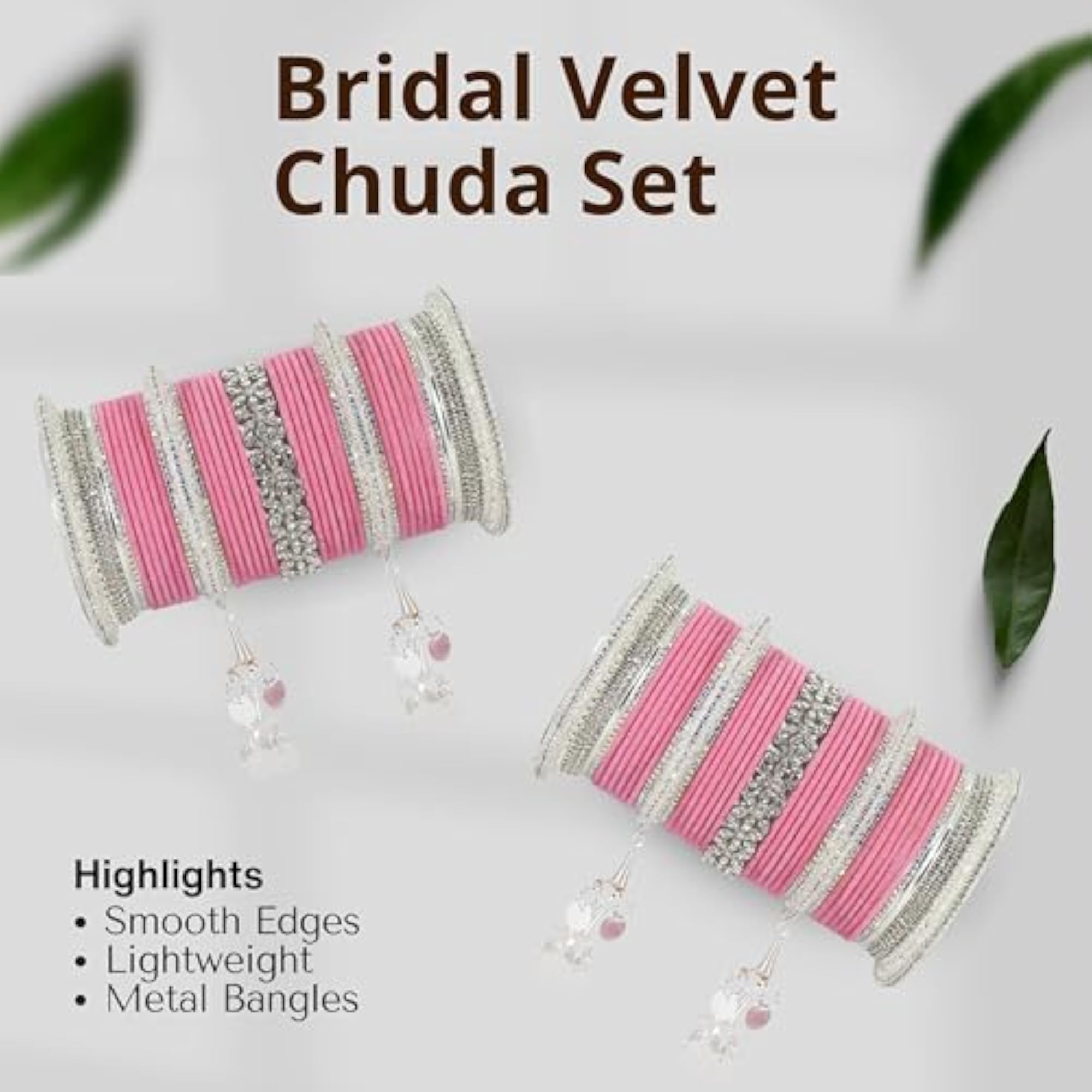 Designer Chuda Set for Women with Stone Work & Latkan